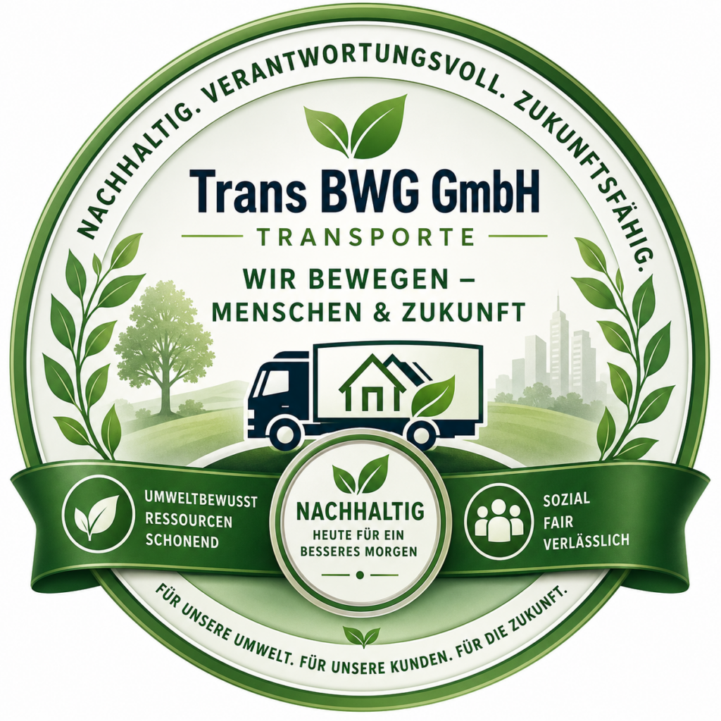 Umweltbewusste Umzüge mit Trans BWG GmbH Transporte